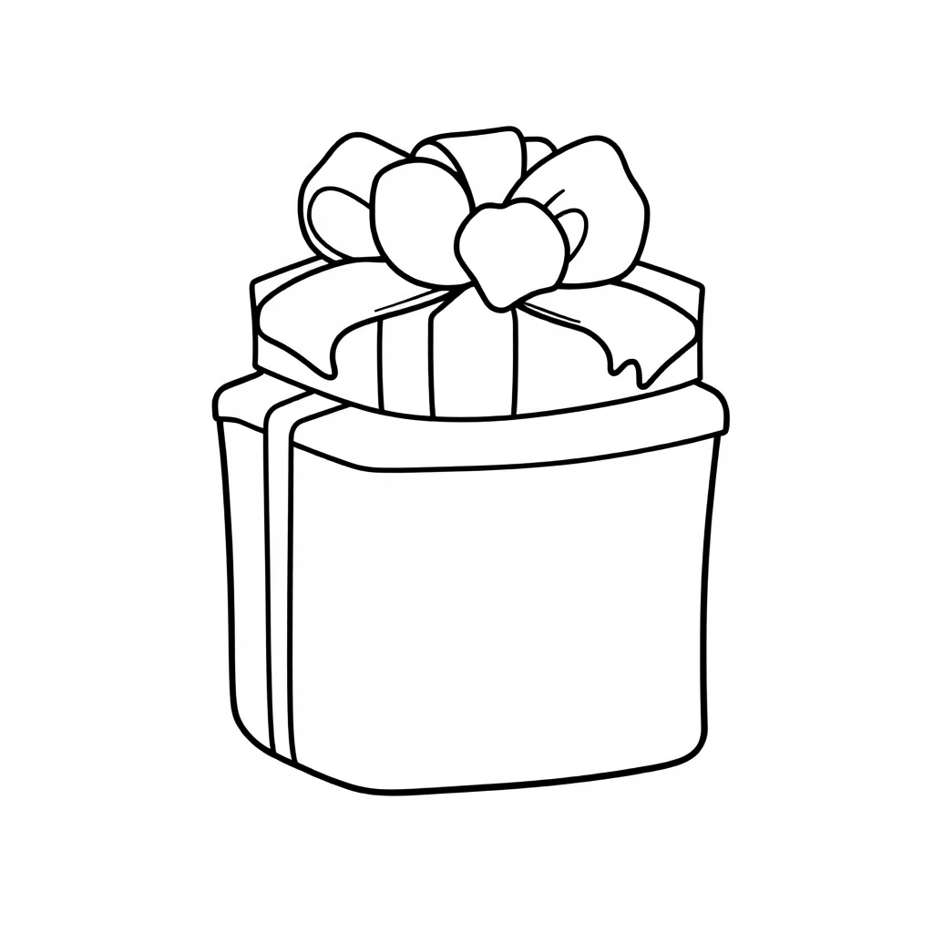 Baby Wrapped Presents Coloring Page