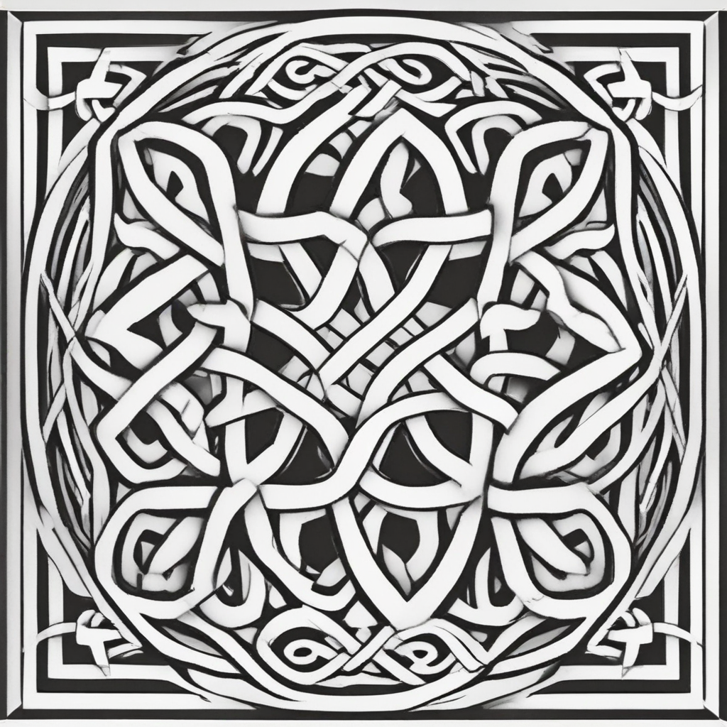 Celtic Knot Pattern Coloring Page