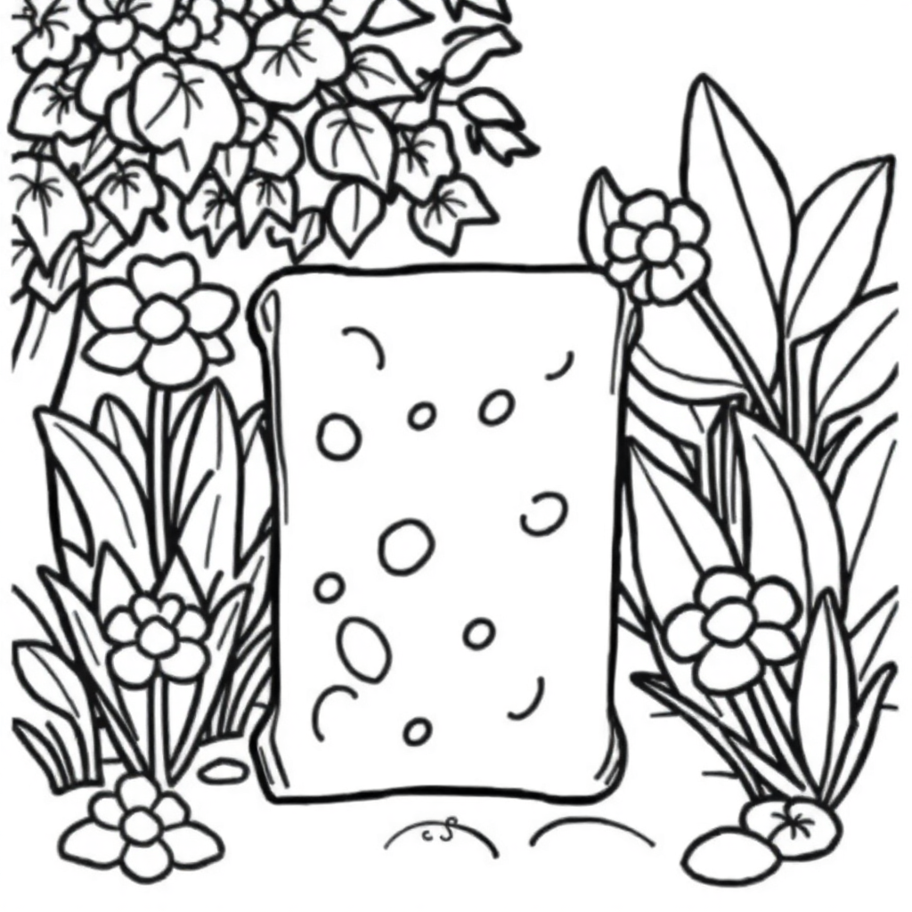 Chocolate Bar In Garden Coloring Page