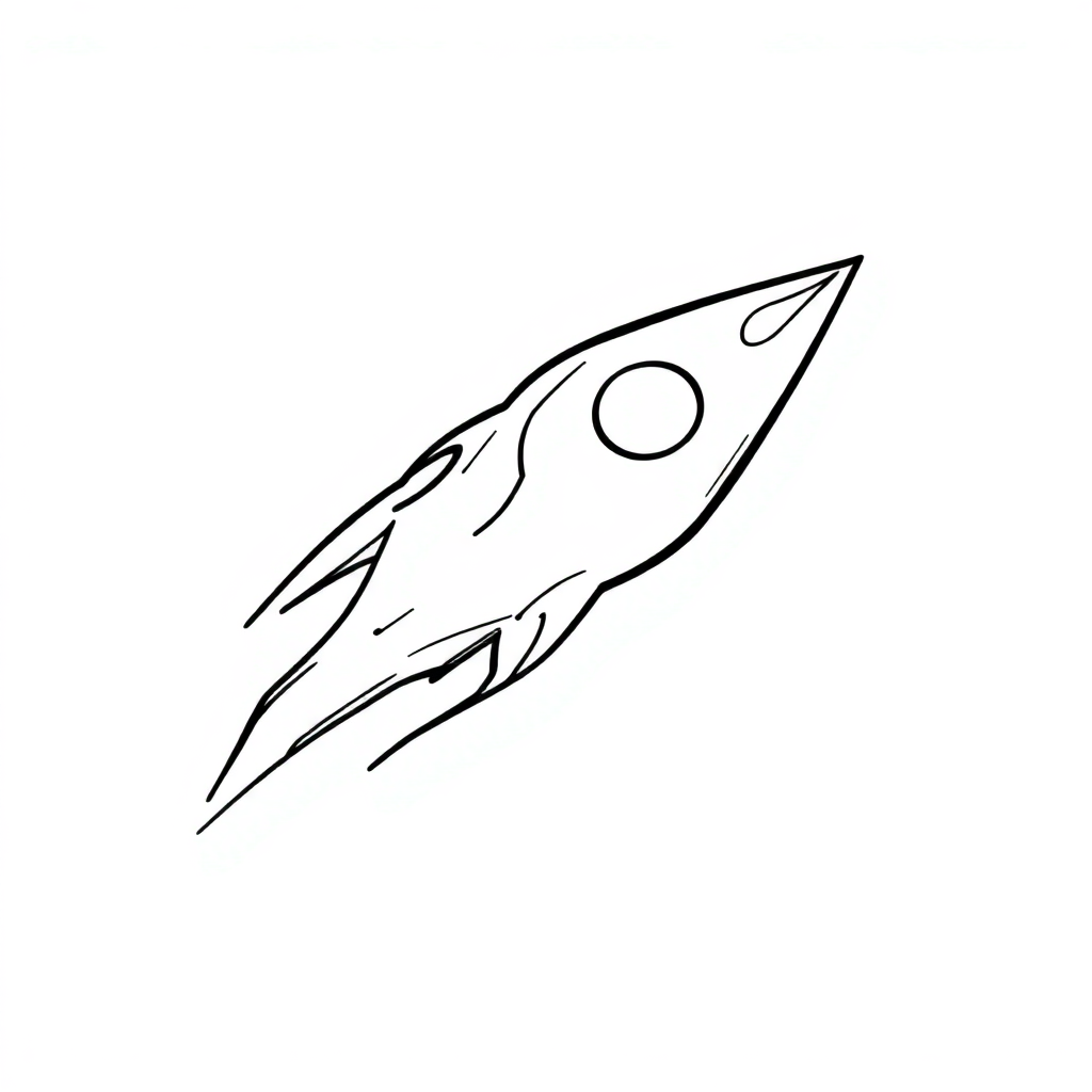 Comet With Tail In Space Coloring Page