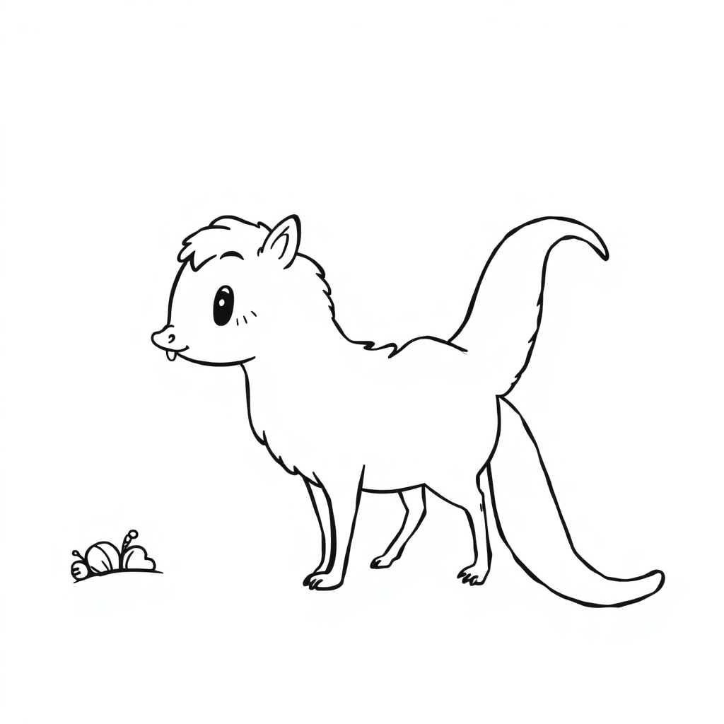 Comet With Tail In Winter Coloring Page