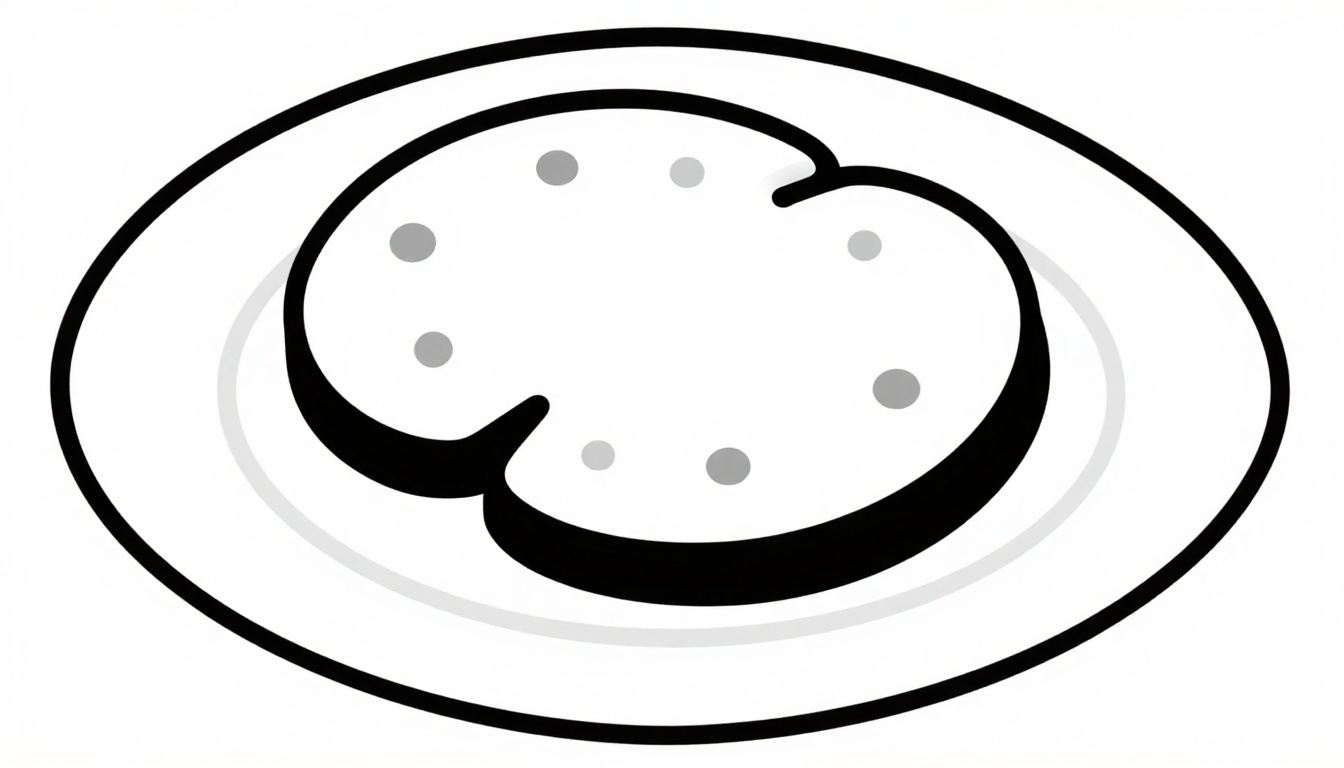 Cookies Plate Coloring Page