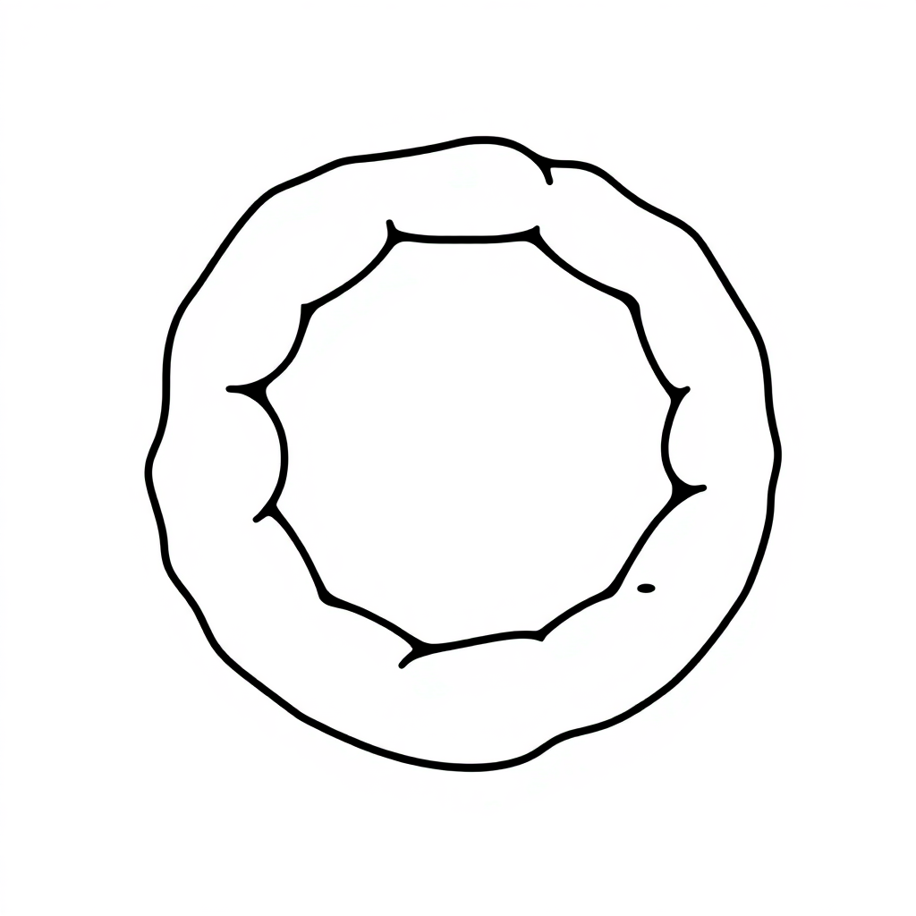 Cute Black Hole Coloring Page