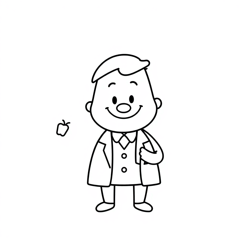 Dentist Coloring Page