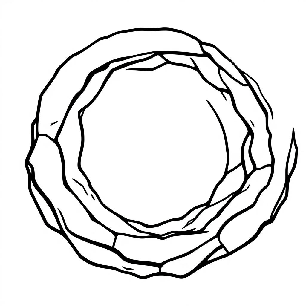 Detailed Black Hole Coloring Page