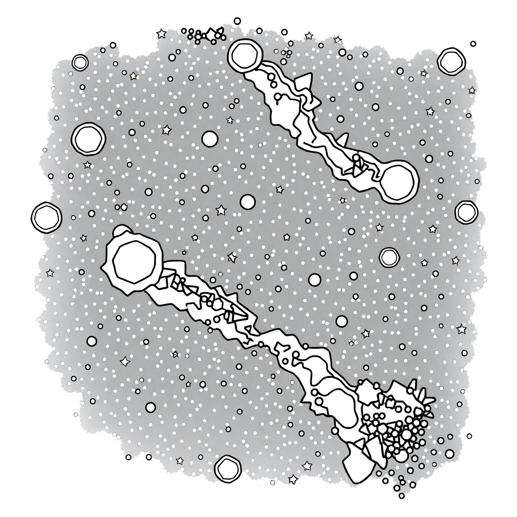 Detailed Milky Way Galaxy Coloring Page