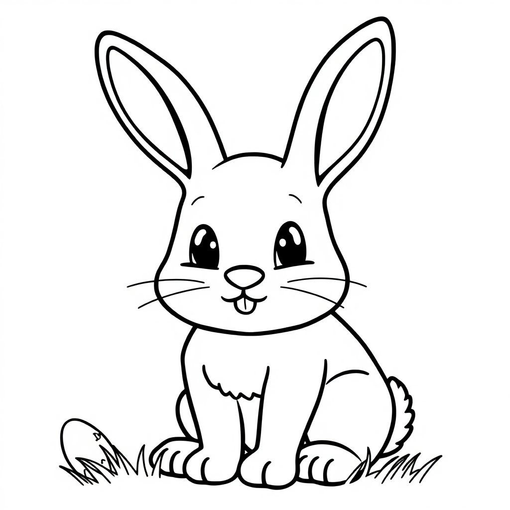 Easter Bunny Coloring Page