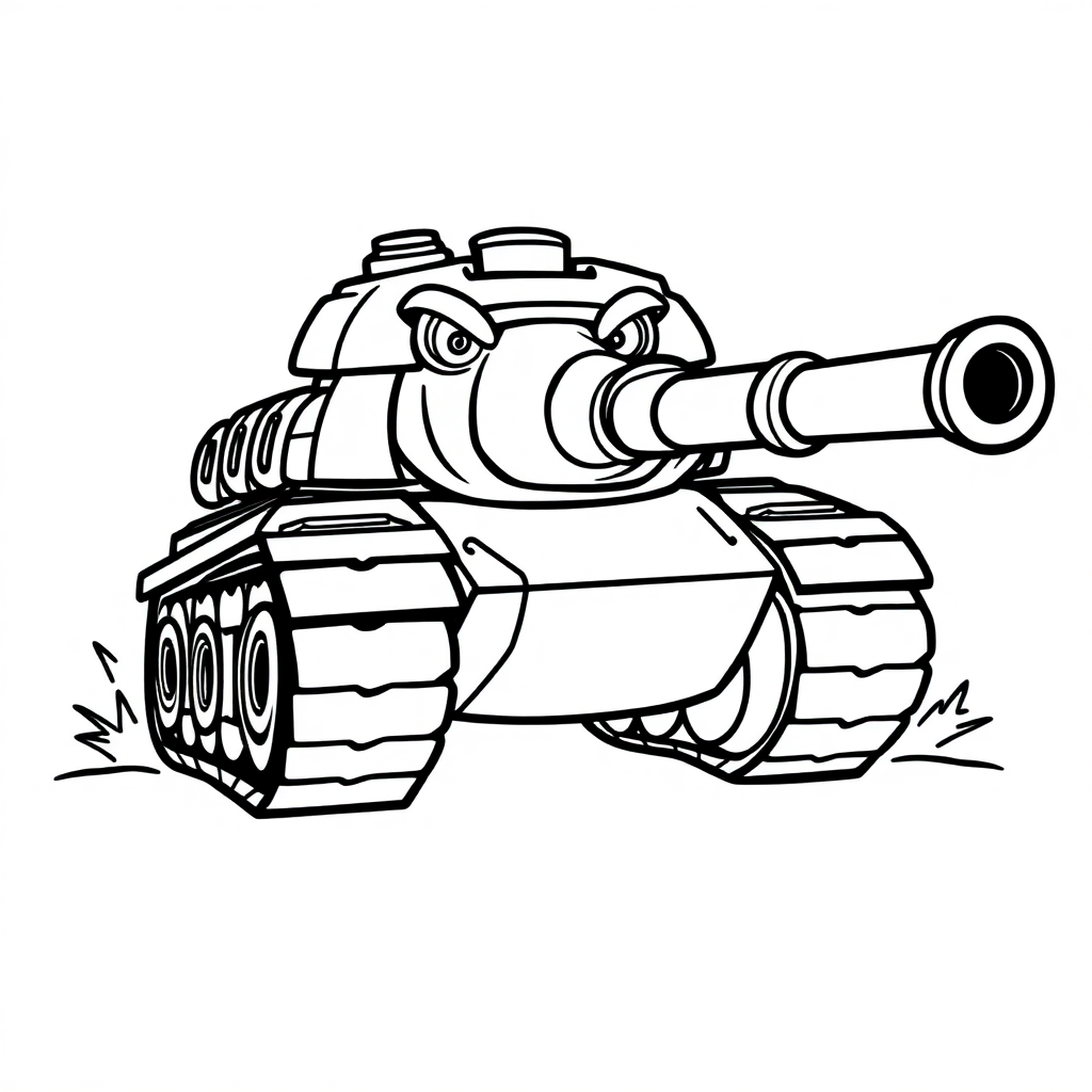 Fierce Tank Coloring Page