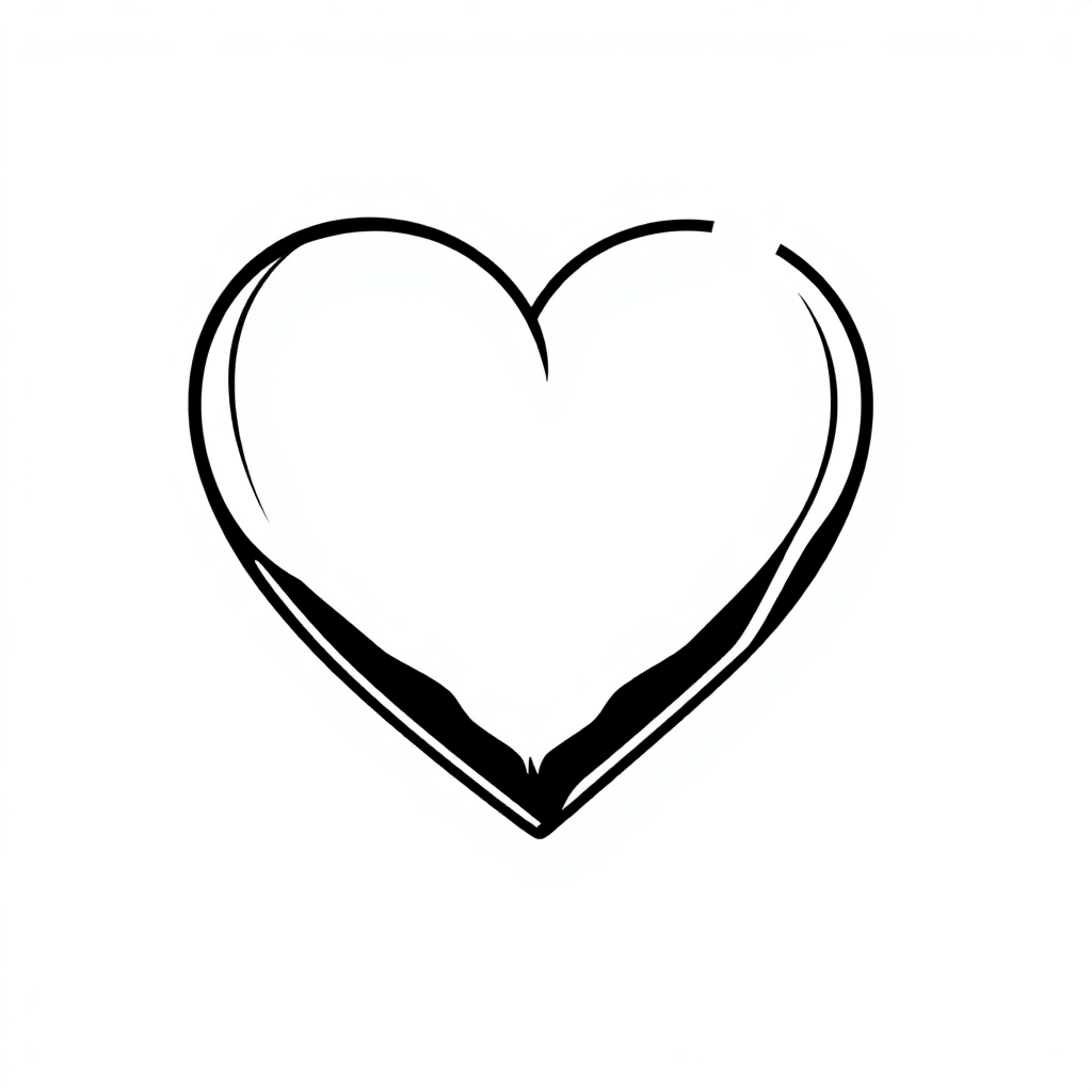 Fierce Valentines Heart Coloring Page