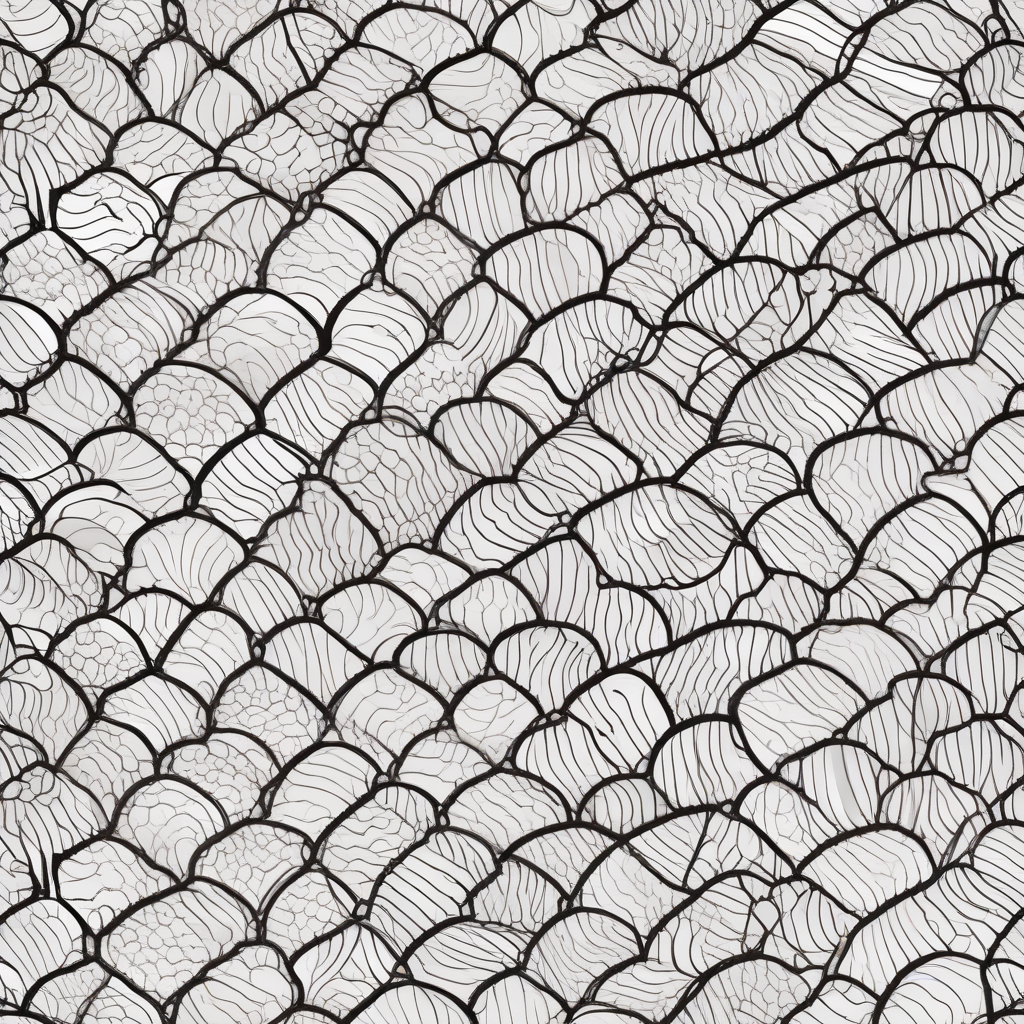 Fish Scale Pattern Coloring Page