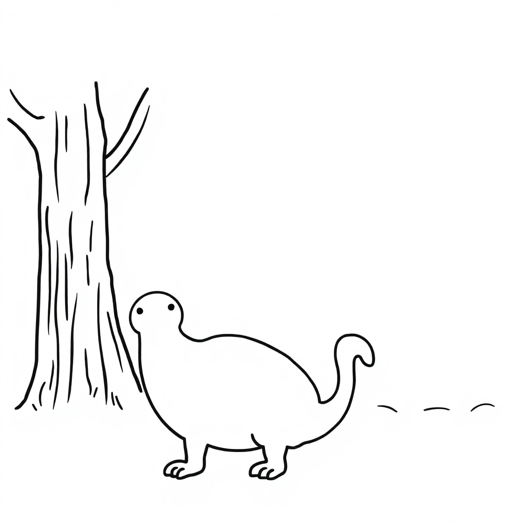 Friendly Artist Painting Coloring Page