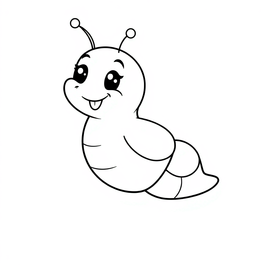 Friendly Comet With Tail Coloring Page