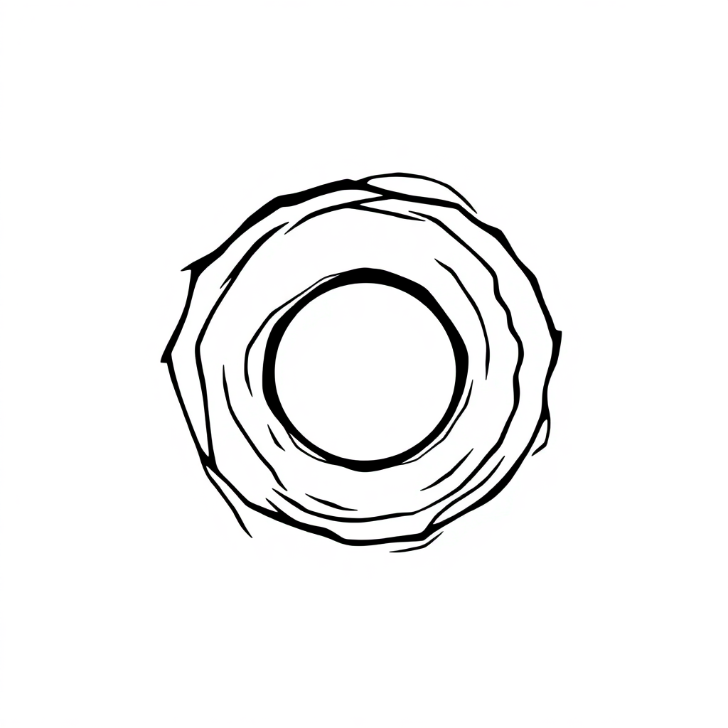 Giant Black Hole Coloring Page