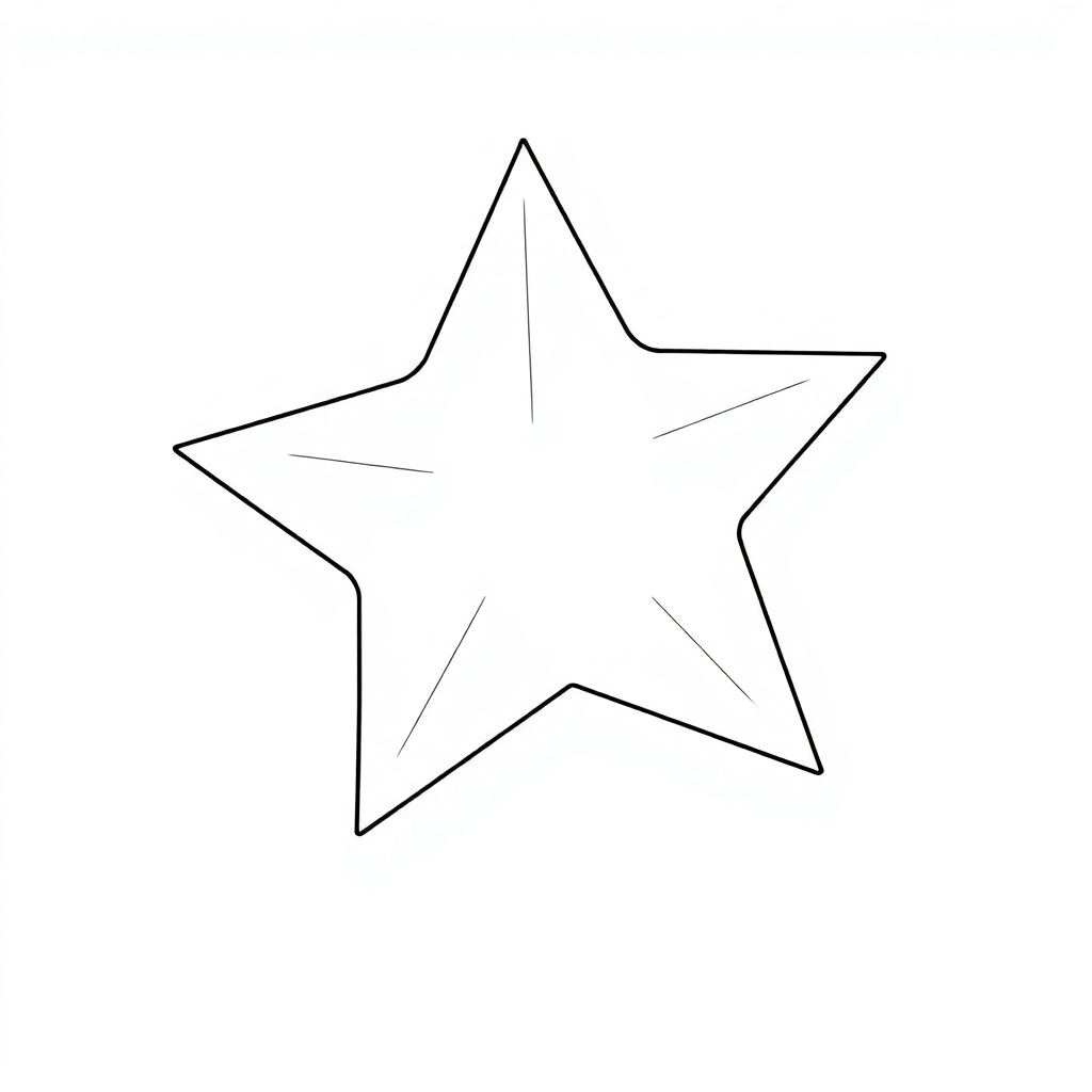 Giant Shooting Star Coloring Page