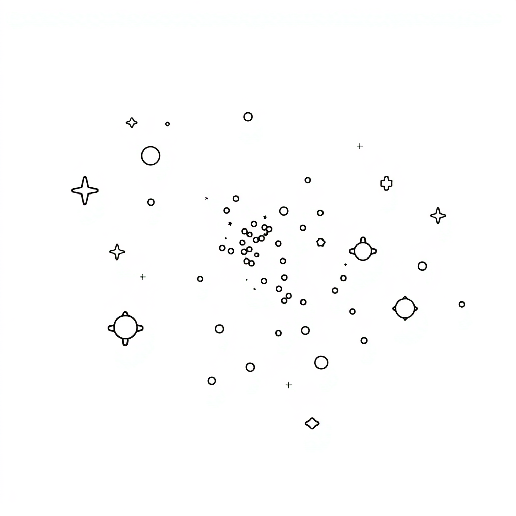 Happy Milky Way Galaxy Coloring Page