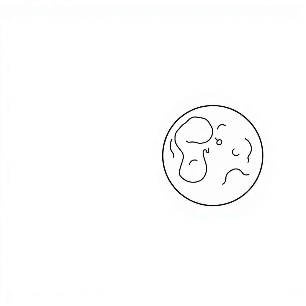 Lunar Eclipse At Night Coloring Page