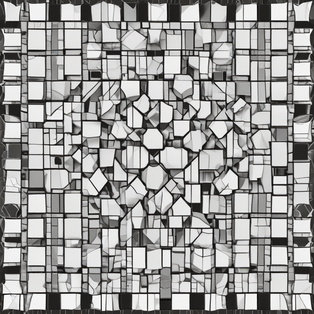 Mosaic Tiles Coloring Page