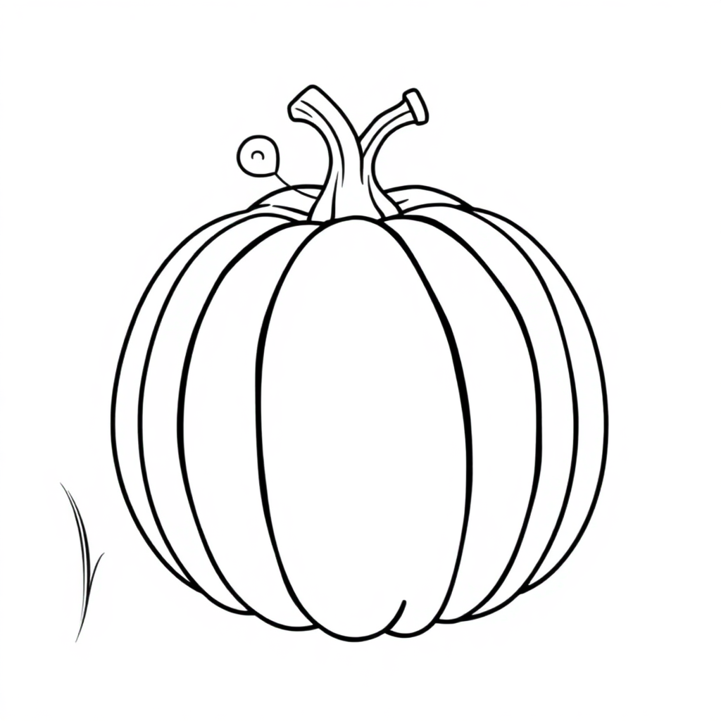 Pumpkin Underwater Coloring Page