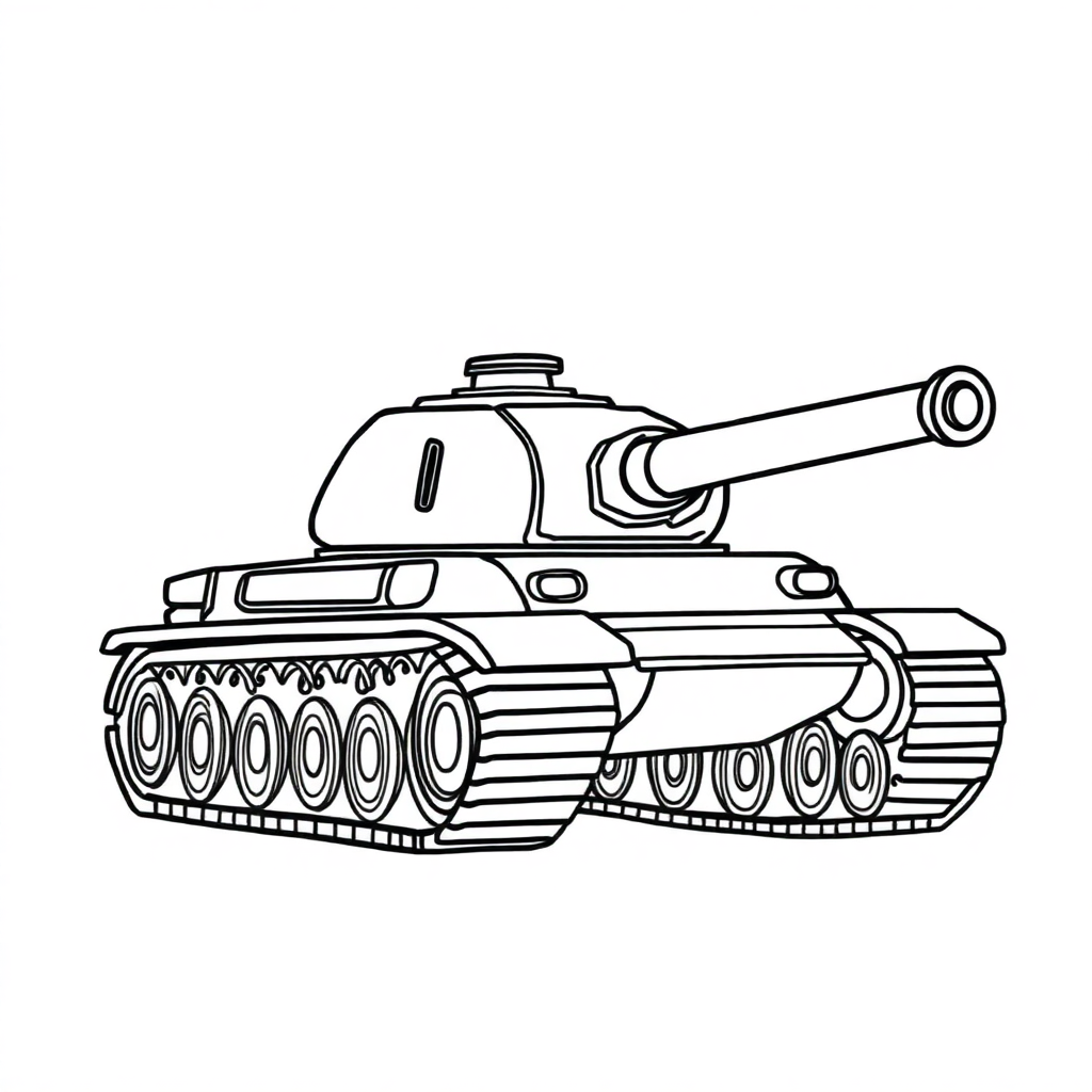 Tank Coloring Page