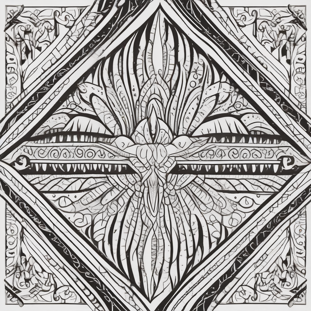 Tribal Pattern Coloring Page