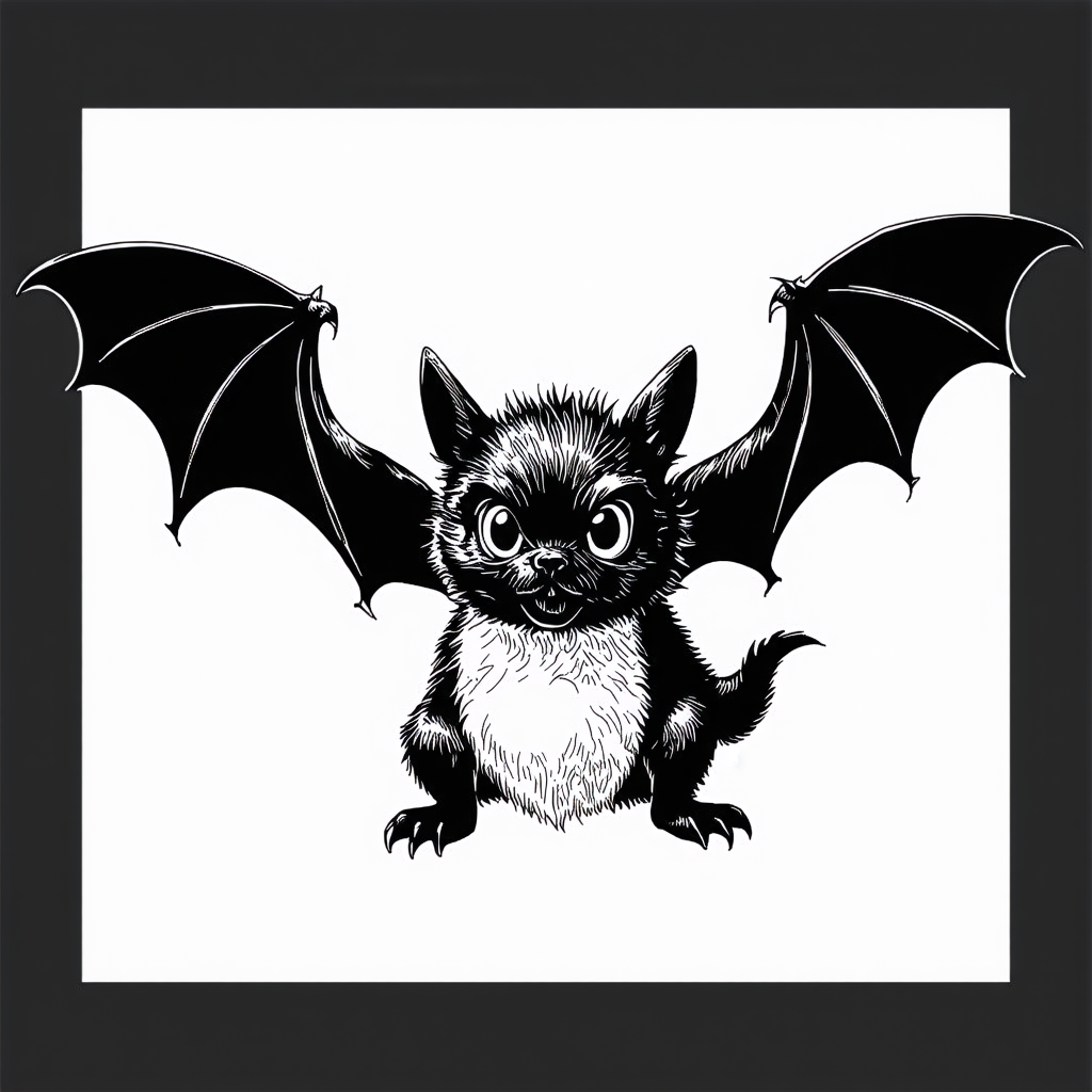 Vampire Bat Coloring Page