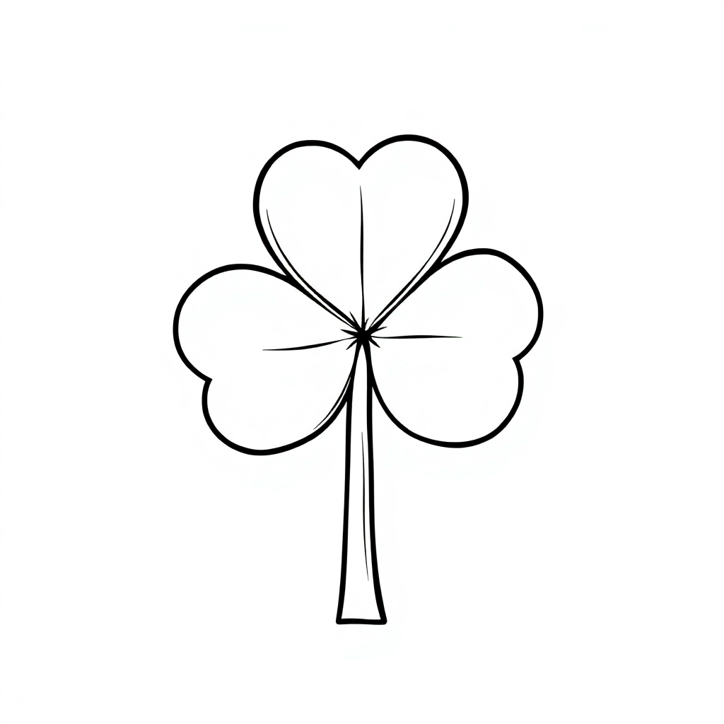 Wild St Patricks Shamrock Coloring Page