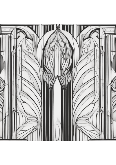 Art Deco Pattern Coloring Page