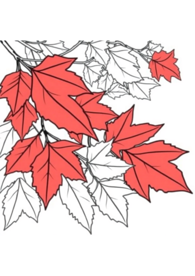 Autumn Leaves Coloring Page
