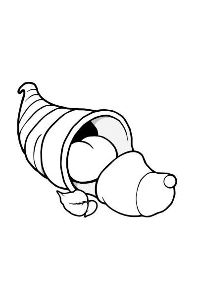 Baby Cornucopia Coloring Page