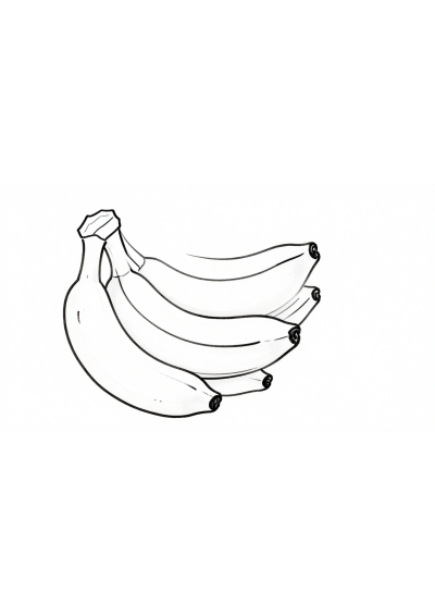 Banana Bunch Coloring Page