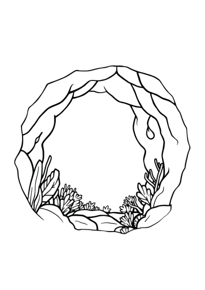 Black Hole Underwater Coloring Page