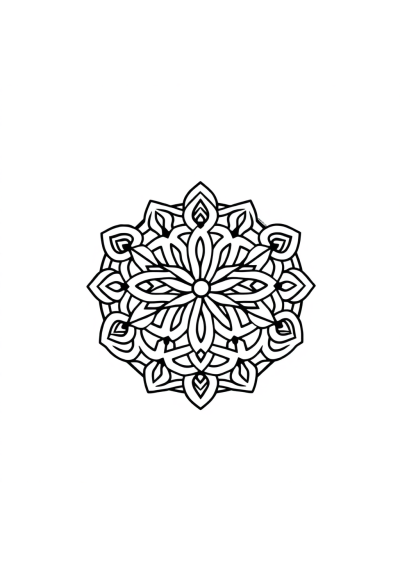 Printable Celtic Knot Mandala At Night Coloring Page