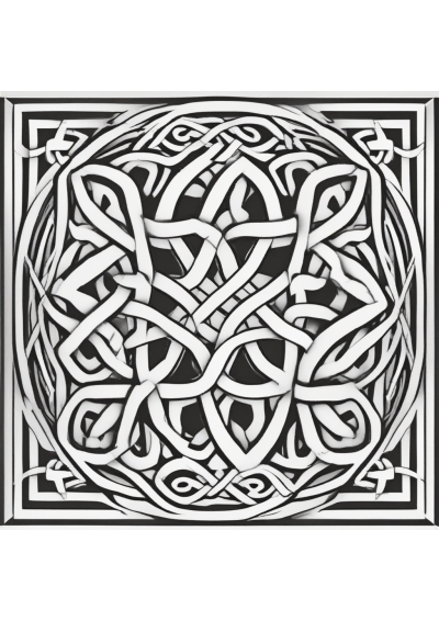 Celtic Knot Pattern Coloring Page