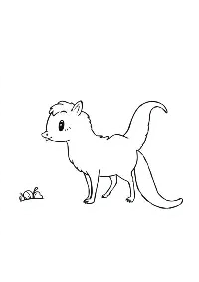 Comet With Tail In Winter Coloring Page