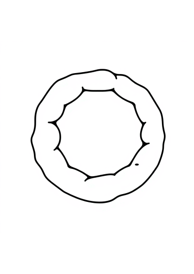 Cute Black Hole Coloring Page