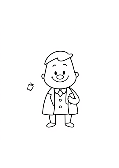 Dentist Coloring Page