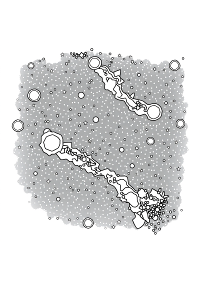 Detailed Milky Way Galaxy Coloring Page