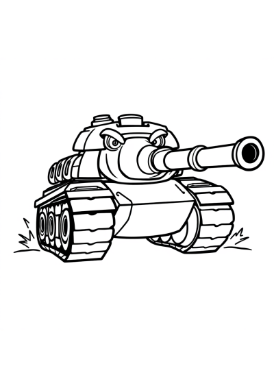 Fierce Tank Coloring Page