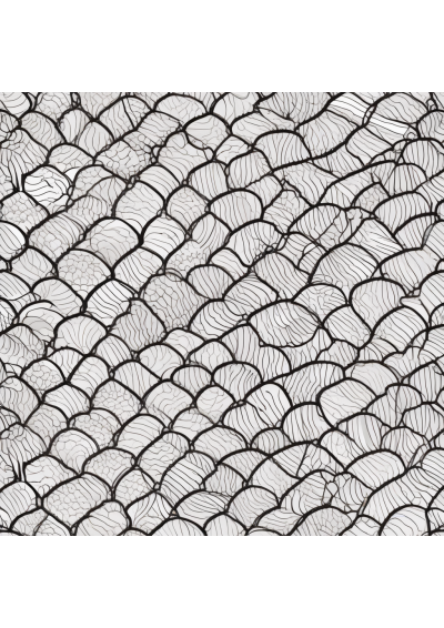 Fish Scale Pattern Coloring Page