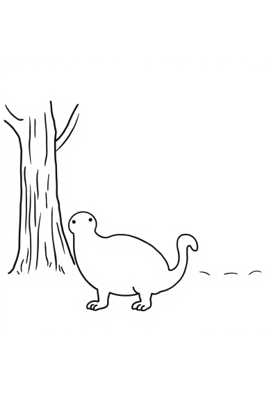 Friendly Artist Painting Coloring Page