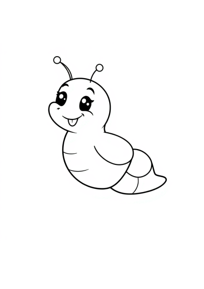 Friendly Comet With Tail Coloring Page