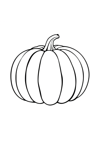 Giant Pumpkin Coloring Page