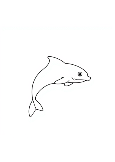 Graceful Swimmer Diving Coloring Page