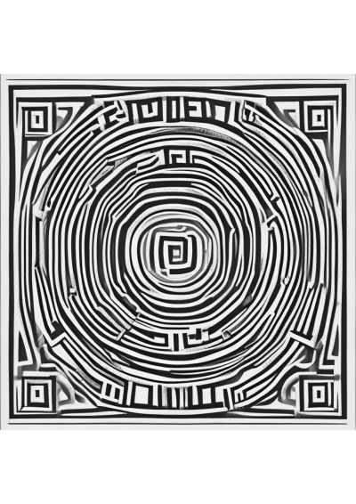 Greek Key Pattern Coloring Page