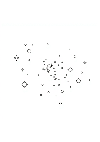 Happy Milky Way Galaxy Coloring Page