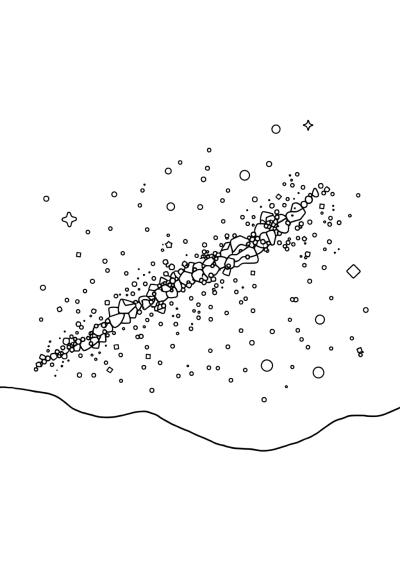 Magical Milky Way Galaxy Coloring Page