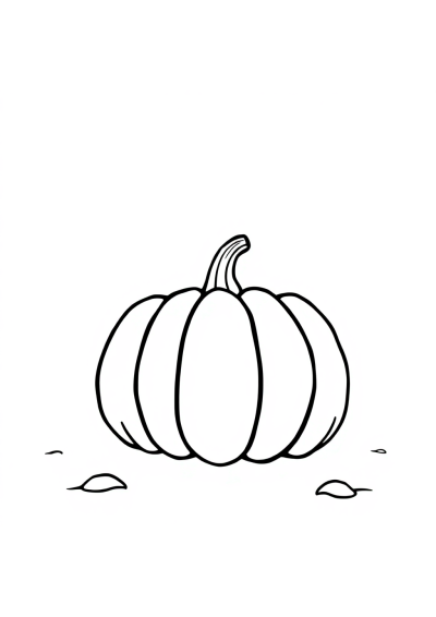 Pumpkin At Night Coloring Page
