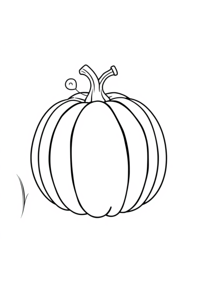Pumpkin Underwater Coloring Page