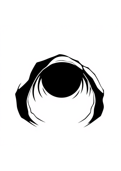 Realistic Black Hole Coloring Page