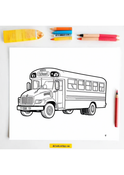 School Bus Coloring Page